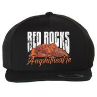 Red Rocks Amphitheatre Morrison Colorado Concerts Distressed Wool Snapback Cap