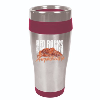 Red Rocks Amphitheatre Morrison Colorado Concerts Distressed 16oz Travel Tumbler