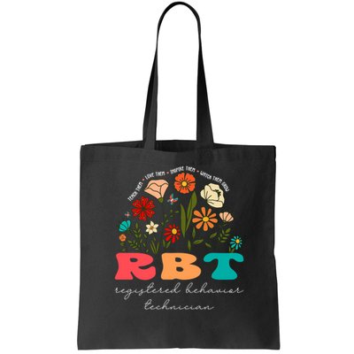 retro rbt applied behavior analysis wildflowers aba therapy gift Bag