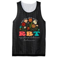 retro rbt applied behavior analysis wildflowers aba therapy gift Mesh Reversible Basketball Jersey Tank