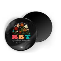 retro rbt applied behavior analysis wildflowers aba therapy gift Magnet