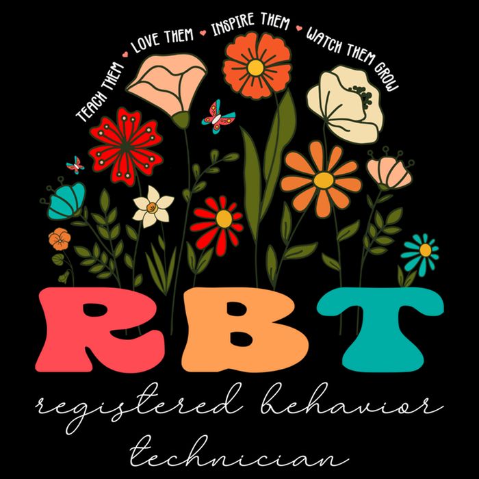 retro rbt applied behavior analysis wildflowers aba therapy gift Magnet