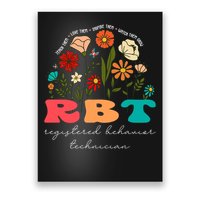 retro rbt applied behavior analysis wildflowers aba therapy gift Poster