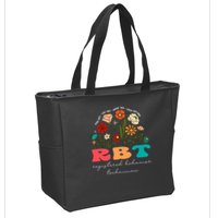 retro rbt applied behavior analysis wildflowers aba therapy gift Zip Tote Bag