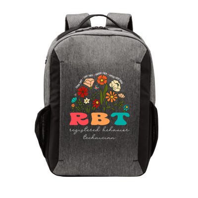 retro rbt applied behavior analysis wildflowers aba therapy gift Vector Backpack