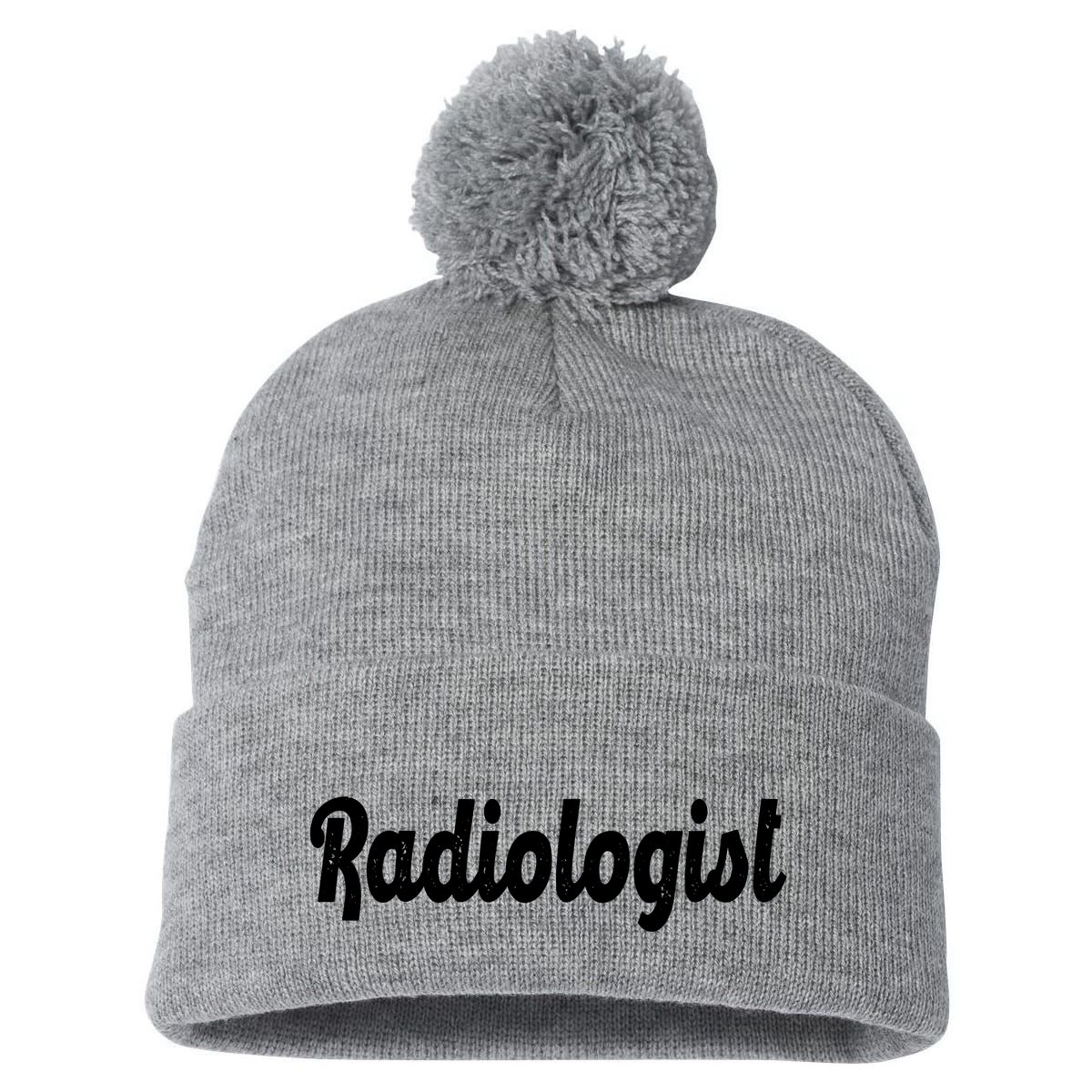 Radiologist Pom Pom 12in Knit Beanie