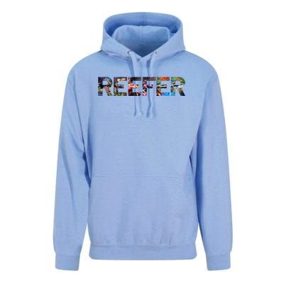 Reefer Reef Aquarium Coral Fish Tank Aquarist Unisex Surf Hoodie