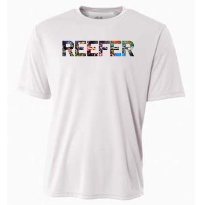 Reefer Reef Aquarium Coral Fish Tank Aquarist Cooling Performance Crew T-Shirt