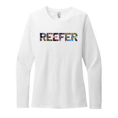 Reefer Reef Aquarium Coral Fish Tank Aquarist Womens CVC Long Sleeve Shirt