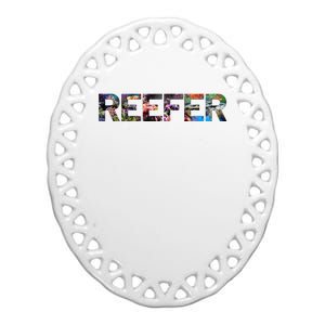 Reefer Reef Aquarium Coral Fish Tank Aquarist Ceramic Oval Ornament