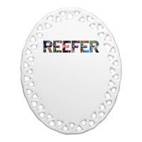 Reefer Reef Aquarium Coral Fish Tank Aquarist Ceramic Oval Ornament