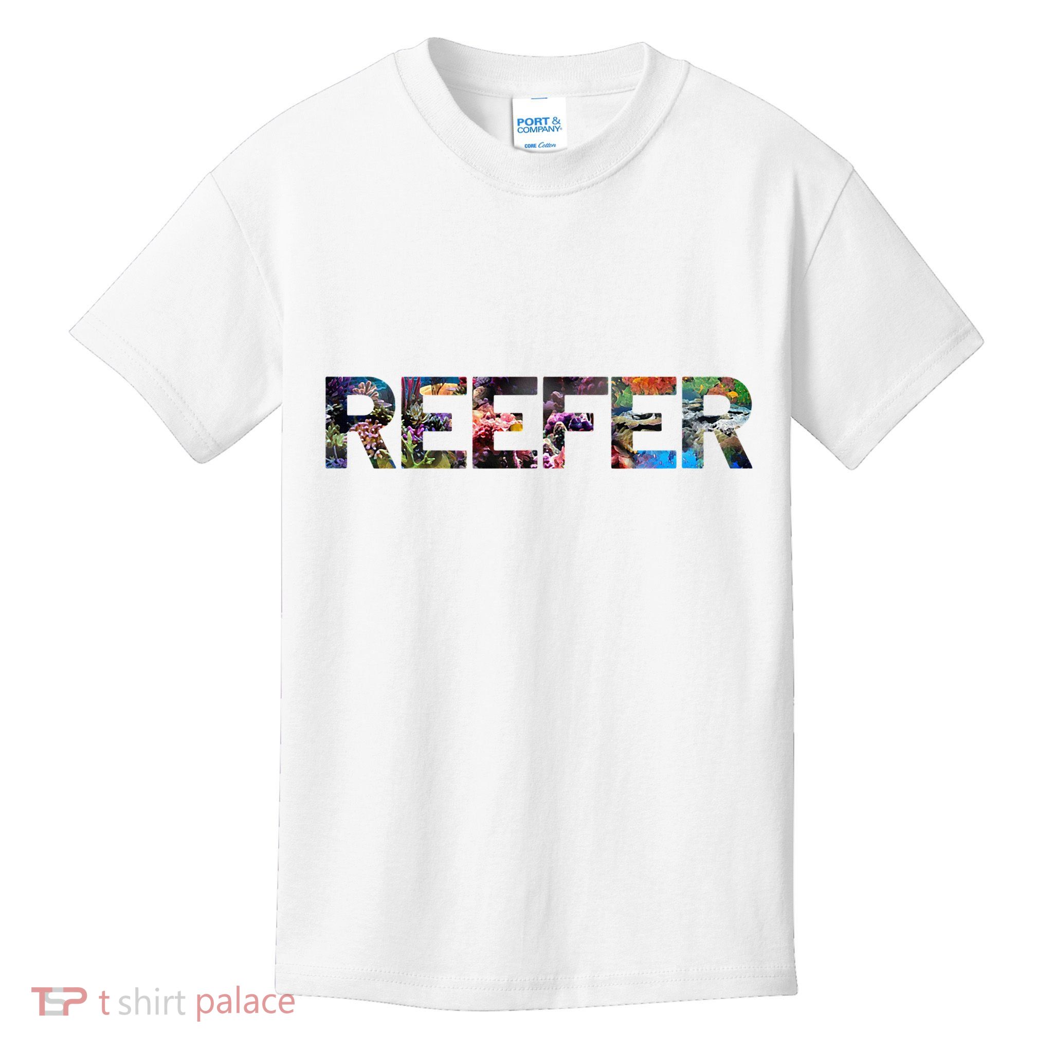 Reefer Reef Aquarium Coral Fish Tank Aquarist Kids T-Shirt