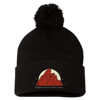 Red Rocks Amphitheater Morrison Colorado Pom Pom 12in Knit Beanie