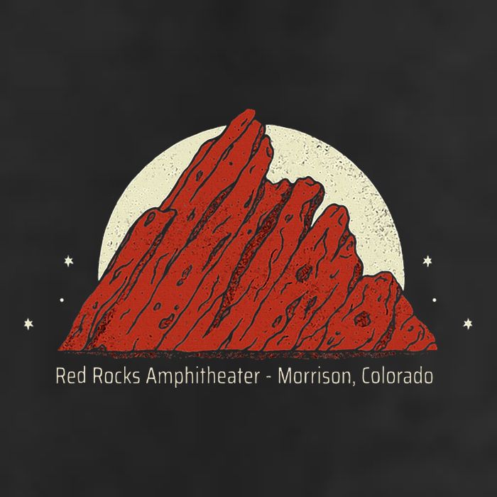 Red Rocks Amphitheater Morrison Colorado Golf Towel