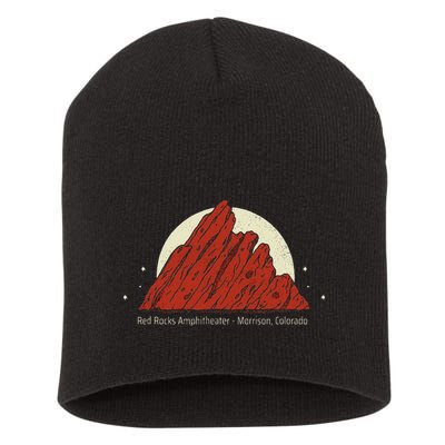 Red Rocks Amphitheater Morrison Colorado Short Acrylic Beanie