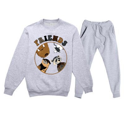 Rocket Raccoon And Friends Premium Crewneck Sweatsuit Set