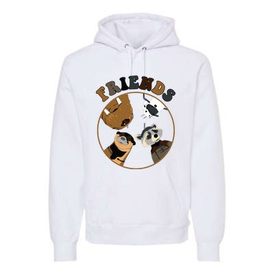 Rocket Raccoon And Friends Premium Hoodie