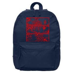 Red Roses Aesthetic Grunge Soft Goth 16 in Basic Backpack