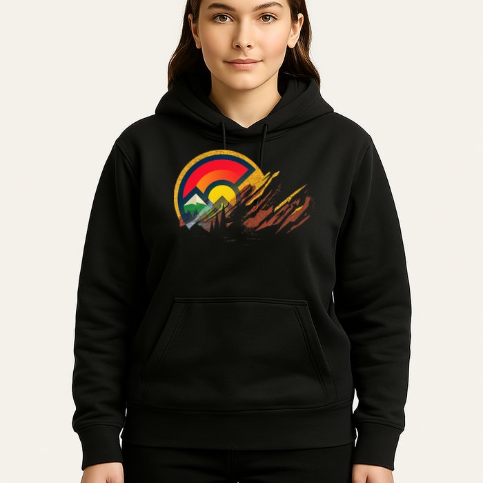 Red Rocks Amphitheater Colorado State Flag Hoodie