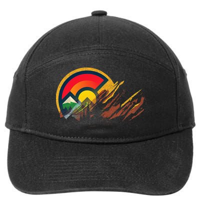 Red Rocks Amphitheater Colorado State Flag 7-Panel Snapback Hat