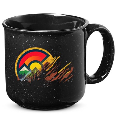 Red Rocks Amphitheater Colorado State Flag 15oz Campfire Ceramic Mug