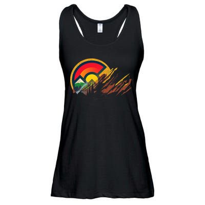 Red Rocks Amphitheater Colorado State Flag Ladies Essential Flowy Tank
