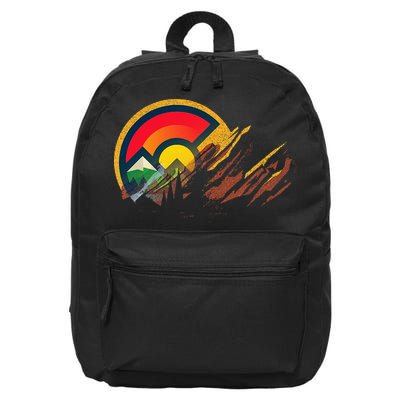 Red Rocks Amphitheater Colorado State Flag 16 in Basic Backpack