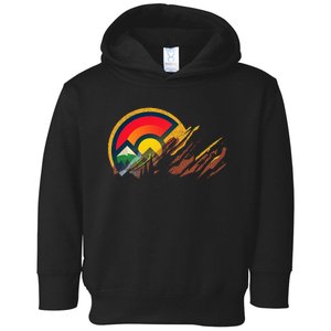 Red Rocks Amphitheater Colorado State Flag Toddler Hoodie