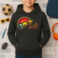 Red Rocks Amphitheater Colorado State Flag Kids Hoodie