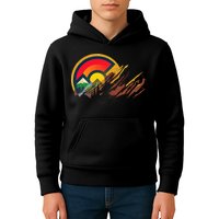 Red Rocks Amphitheater Colorado State Flag Kids Hoodie