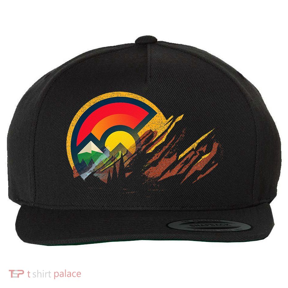 Red Rocks Amphitheater Colorado State Flag Wool Snapback Cap