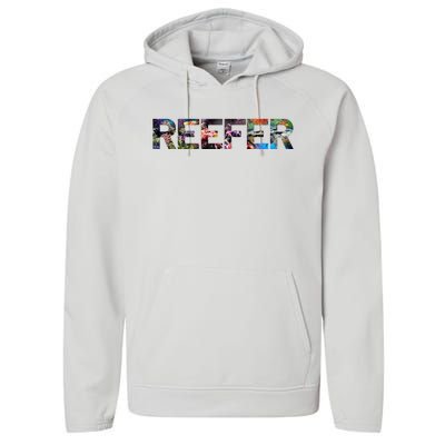 Reefer Reef Aquarium Coral Fish Tank Aquarist Performance Fleece Hoodie