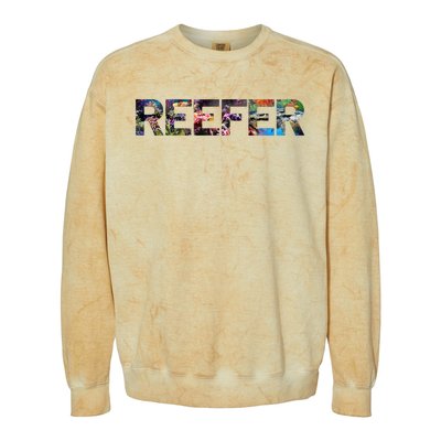 Reefer Reef Aquarium Coral Fish Tank Aquarist Colorblast Crewneck Sweatshirt