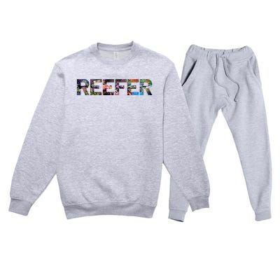 Reefer Reef Aquarium Coral Fish Tank Aquarist Premium Crewneck Sweatsuit Set