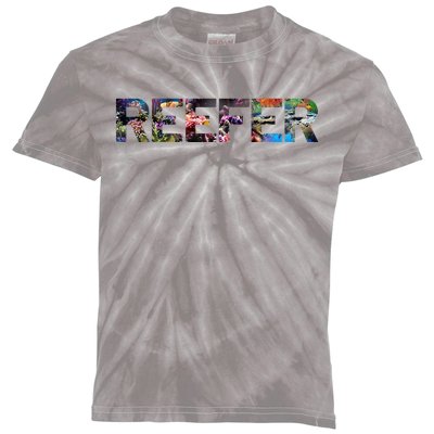 Reefer Reef Aquarium Coral Fish Tank Aquarist Kids Tie-Dye T-Shirt