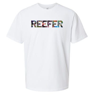 Reefer Reef Aquarium Coral Fish Tank Aquarist Sueded Cloud Jersey T-Shirt