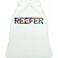 Reefer Reef Aquarium Coral Fish Tank Aquarist Ceramic Bell Ornament