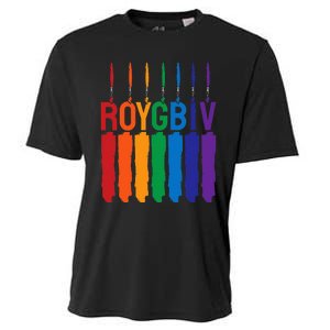 Rainbow Roygbiv Artist Costume Art Teacher Cooling Performance Crew T-Shirt