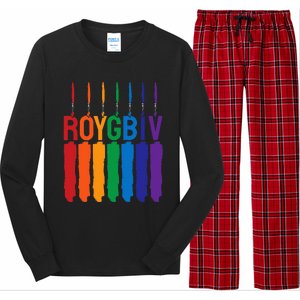 Rainbow Roygbiv Artist Costume Art Teacher Long Sleeve Pajama Set