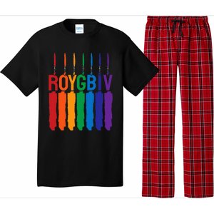 Rainbow Roygbiv Artist Costume Art Teacher Pajama Set