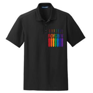 Rainbow Roygbiv Artist Costume Art Teacher Dry Zone Grid Polo