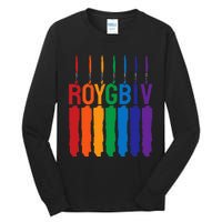 Rainbow Roygbiv Artist Costume Art Teacher Tall Long Sleeve T-Shirt