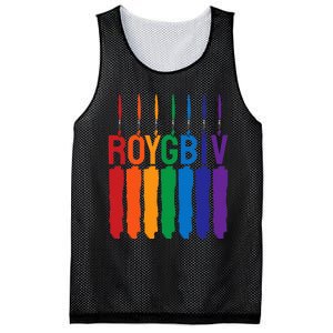 Rainbow Roygbiv Artist Costume Art Teacher Mesh Reversible Basketball Jersey Tank