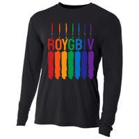 Rainbow Roygbiv Artist Costume Art Teacher Cooling Performance Long Sleeve Crew