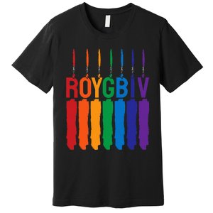 Rainbow Roygbiv Artist Costume Art Teacher Premium T-Shirt