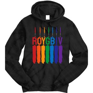 Rainbow Roygbiv Artist Costume Art Teacher Tie Dye Hoodie