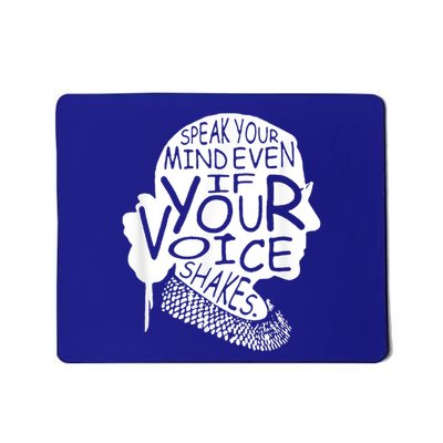Rbg Ruth Bader Ginsburg Feminist Political Mousepad