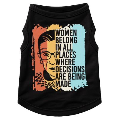 Rbg Ruth Bader Ginsburg Feminist Political Gift Doggie Tank