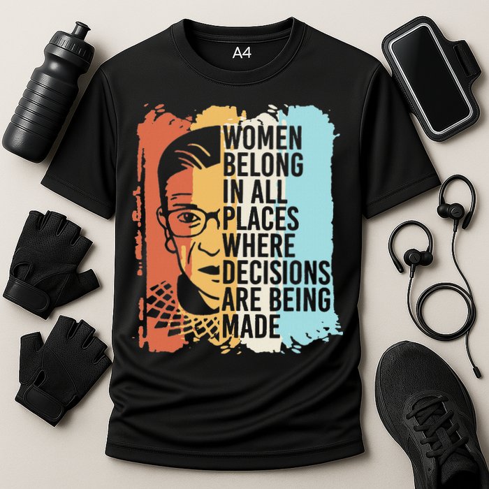 Rbg Ruth Bader Ginsburg Feminist Political Gift Performance Shirt