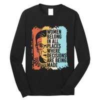 Rbg Ruth Bader Ginsburg Feminist Political Gift Long Sleeve Shirt